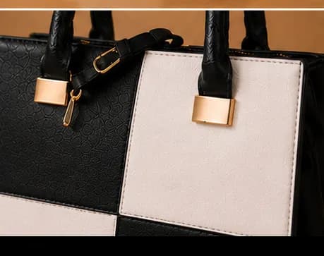Monochrome Checkerboard Tote - Image 6